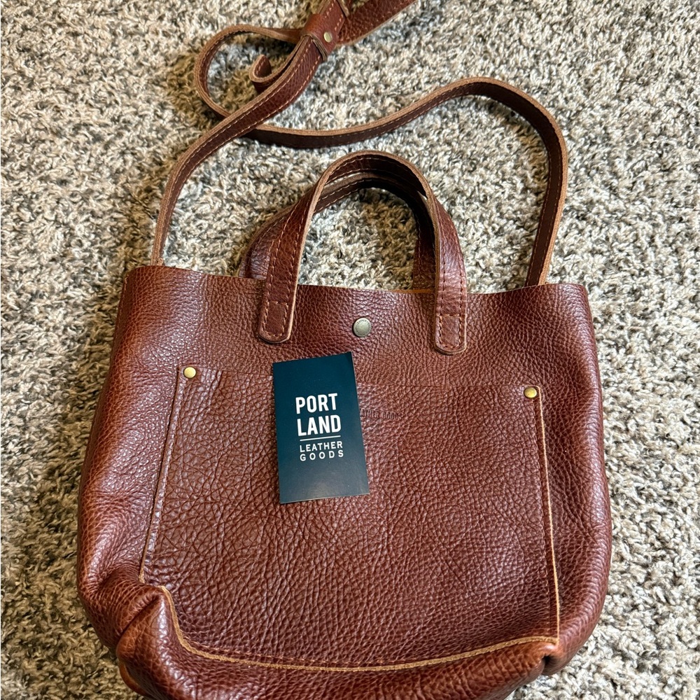 Portland Leather Rich Brown Tote